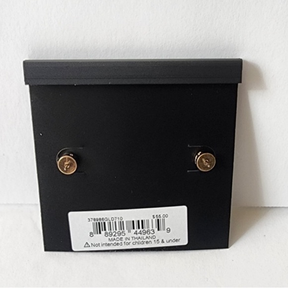 2PC Bundle! Coach Earrings w Interlocking Signature “C” with Coach dust bag NWT - Picture 3 of 7